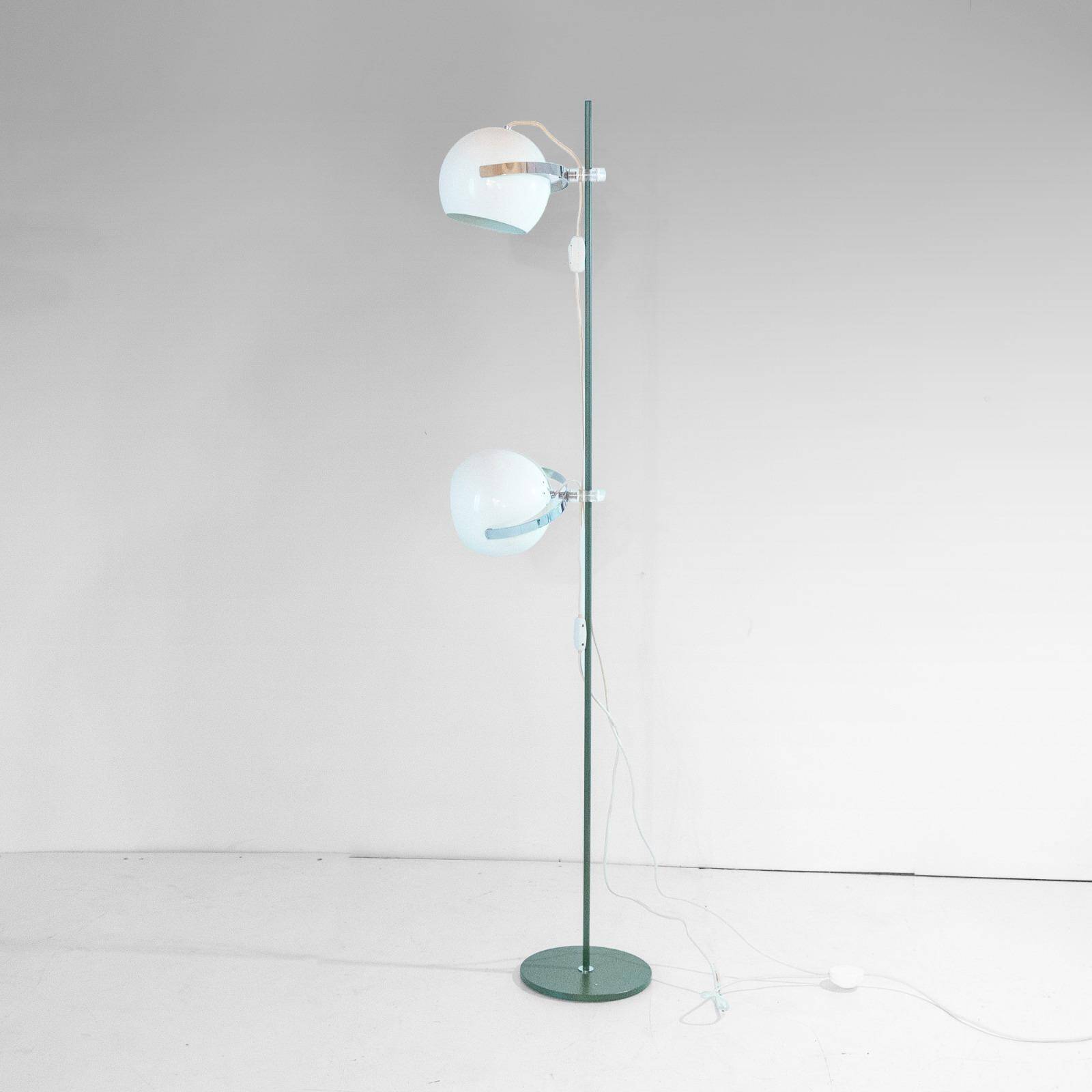 Space Age " Eye Ball " Vintage Floor Lamp in Style of Reggiani, Italy 1970s