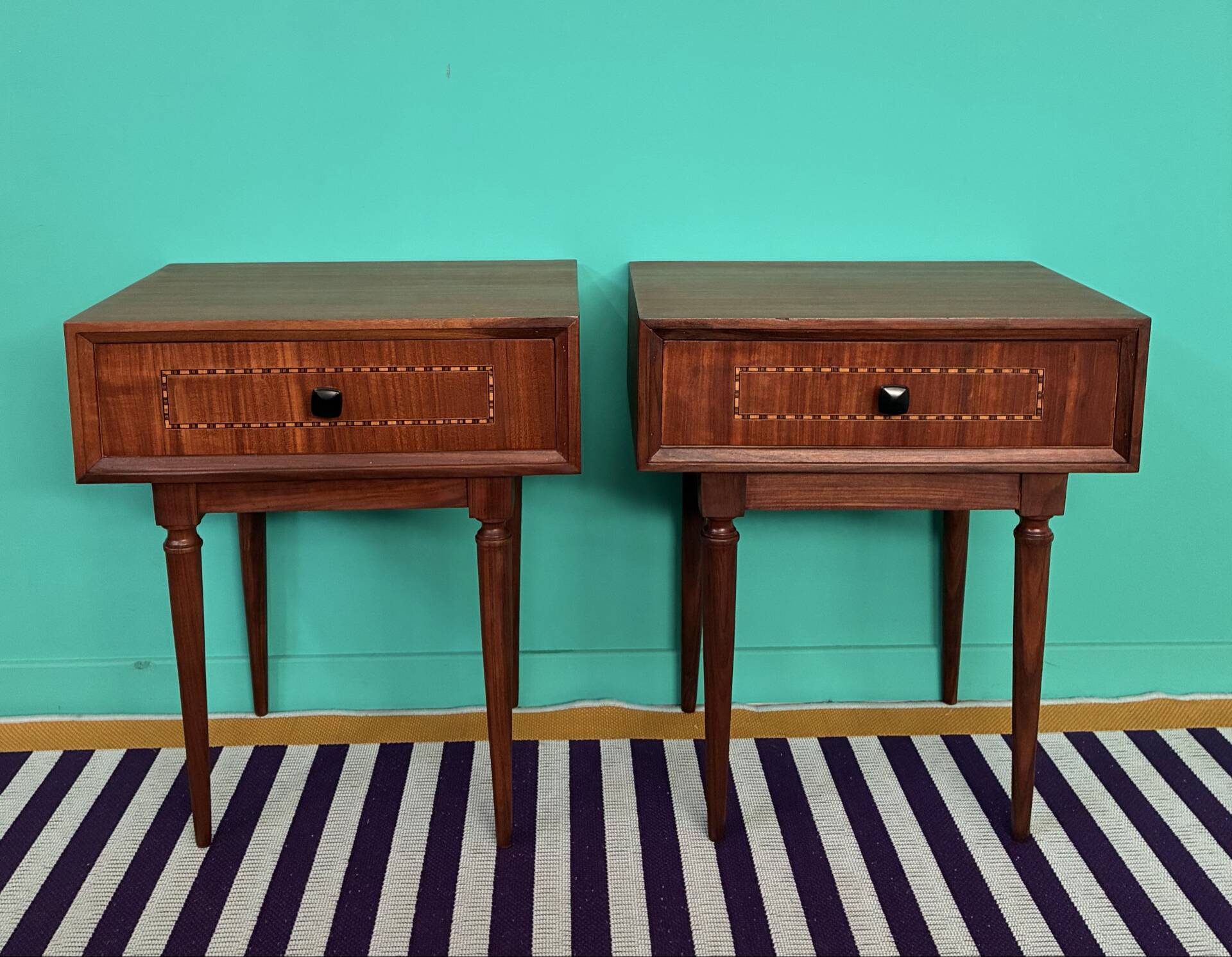 Pair of vintage Scandinavian bedside tables
