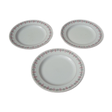 3 assiettes plates  Villeroy & Boch modèle 1244 diam 23 cm