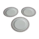 3 assiettes plates  Villeroy & Boch modèle 1244 diam 23 cm