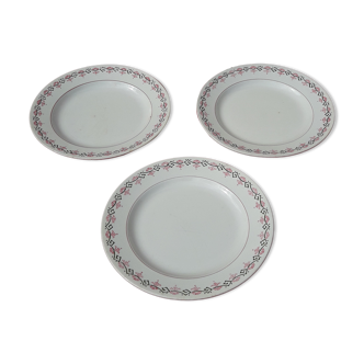 3 assiettes plates  Villeroy & Boch modèle 1244 diam 23 cm