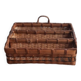 Wicker mail rack