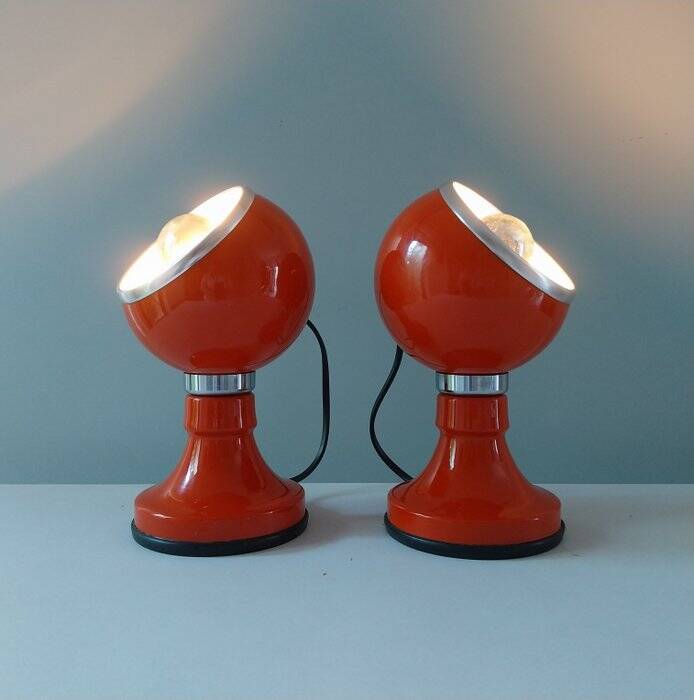 Paire lampes de tables vintage italiennes