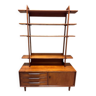 Swiss Teak Bookcase, 1960s