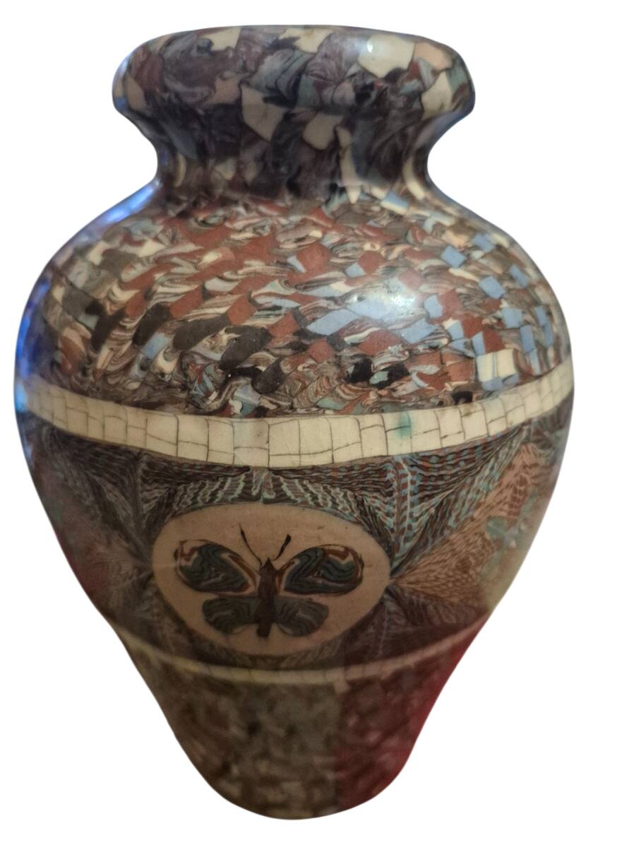 Large vase signed Jean Germino Vallauris