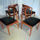 Four vintage Scandinavian chairs Johannes Andersen