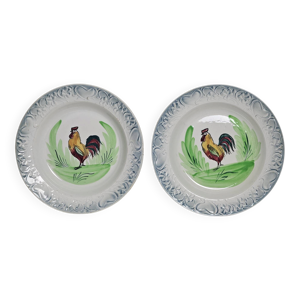 Paire d'assiettes creuses