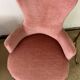 Paire de fauteuils crapaud rose poudré