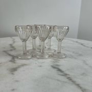 Lot de 6 verres à shooters en verre soufflé