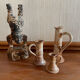 Stoneware candle holders