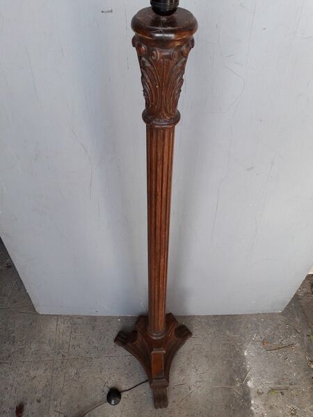 Lampadaire bois sculpté mouluré st empire ep 1930/40