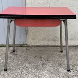 Red Formica table