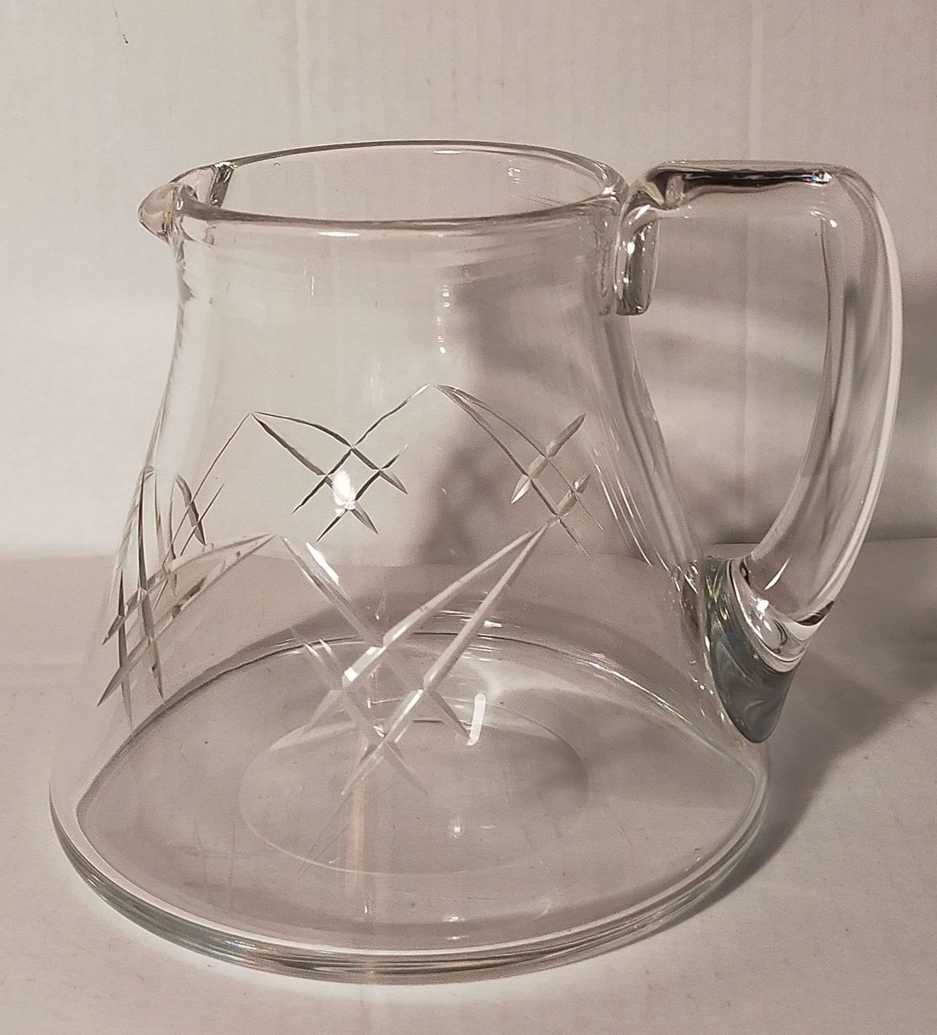 Crystal water pitcher early twentieth century