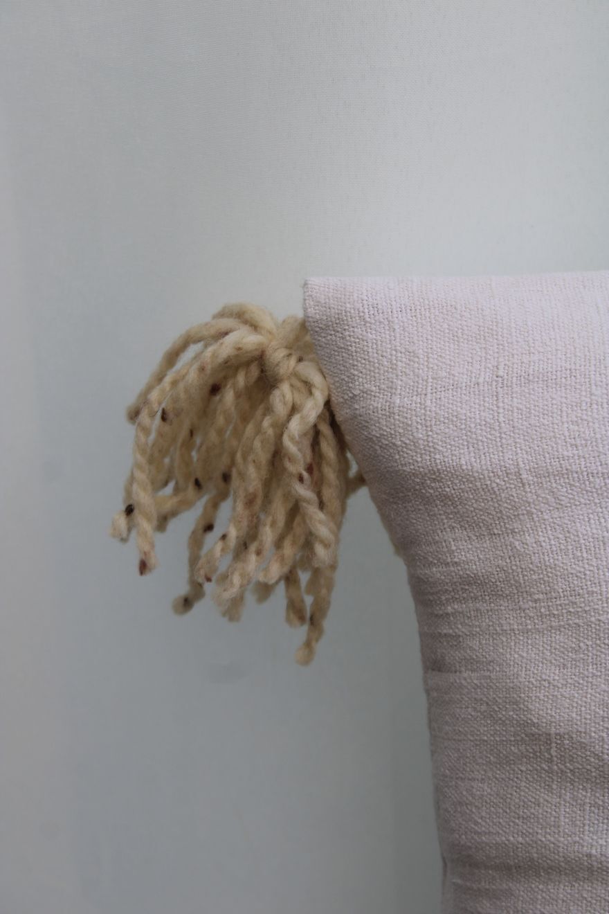 Linen and cotton cushion