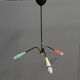 Lampe de plafond araignée colorée des années 1960