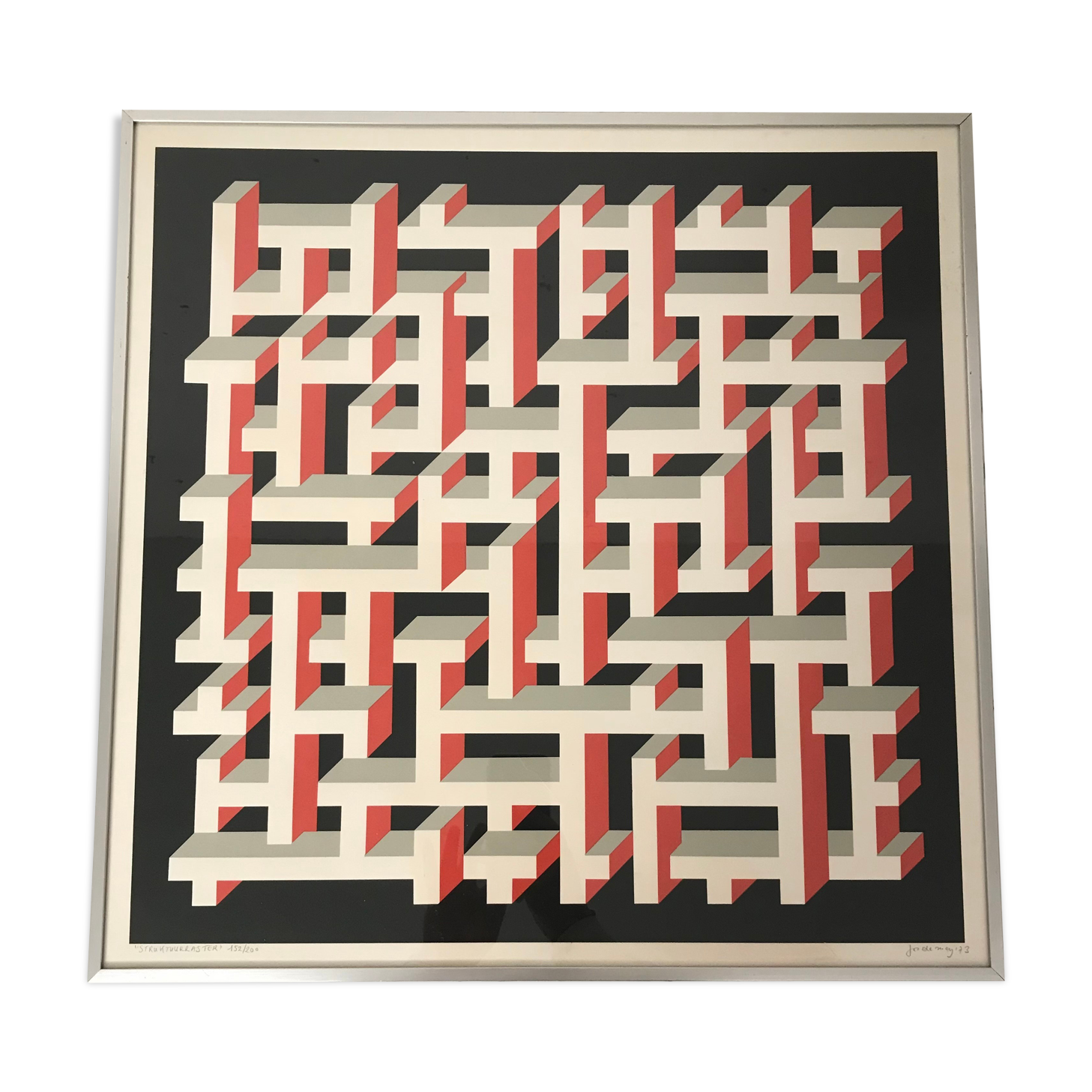 Lithography Jos de Mey, 152/200, Belgium 1973