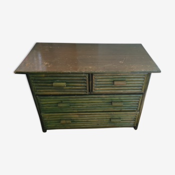 Bamboo chest of drawers