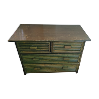 Bamboo chest of drawers