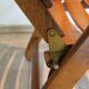 Folding chair in wood Fisher Möbel, 1970.