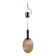 Vintage amber glass pendant light