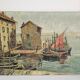 Oil on Canvas Marine Port of Martigues Signed (to be identified) Accid