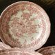 Set of 11 dessert plates in English earthenware.