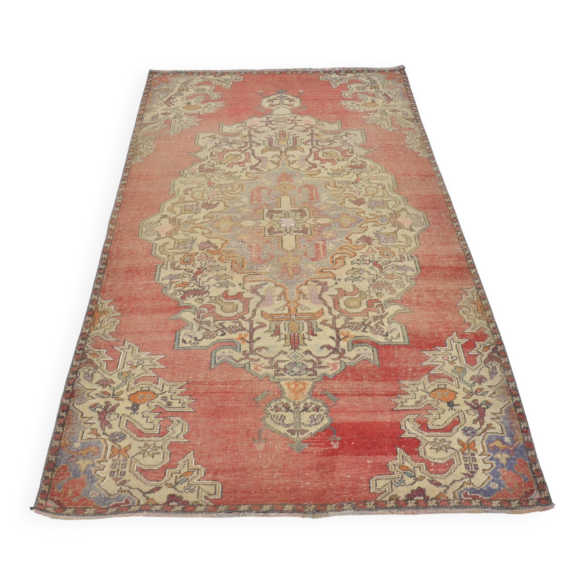 Red & Beige Oushak Rug sku 2489