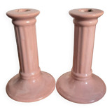 Pair of porcelain candlesticks