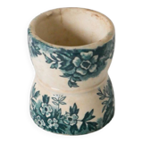 egg cup in blue Iron Earth late 19th century