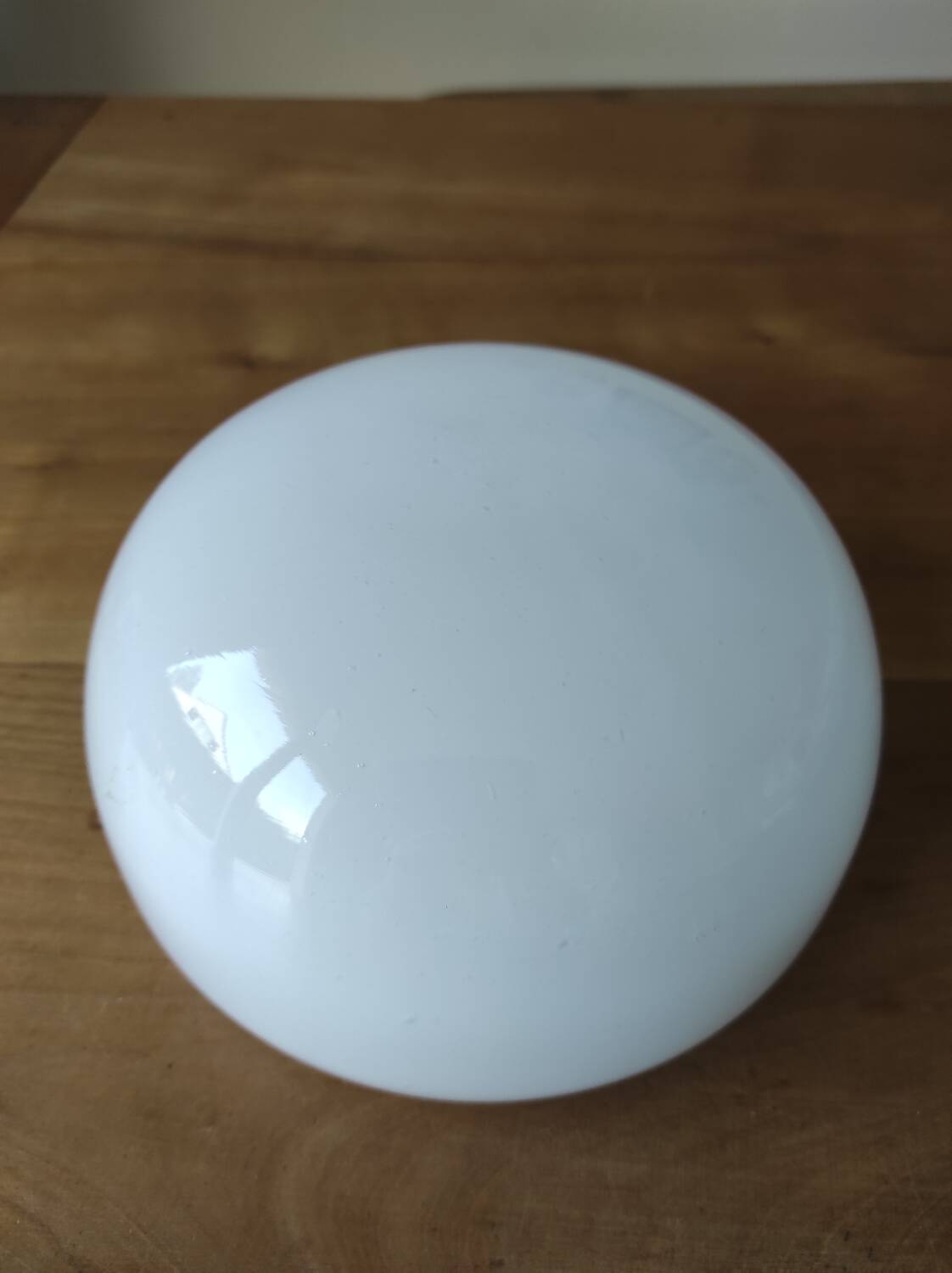 white opaline demi-globe