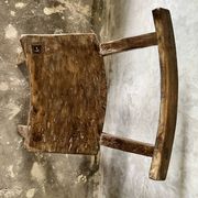 Large old teak chair or armchair H84 L60