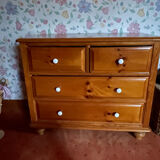 Chest of drawers in blond honey pine Aubert