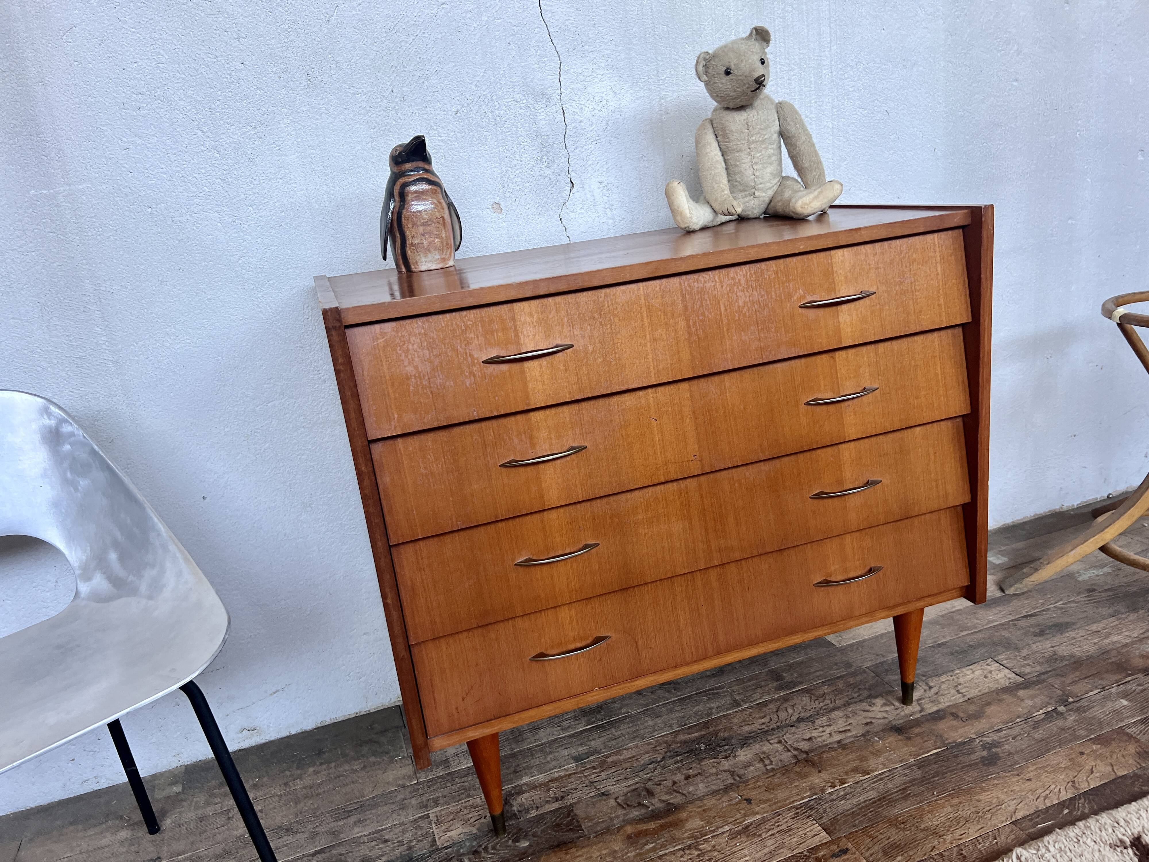 Vintage teak chest of drwaers - 1960