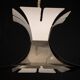 1970s Goffredo Reggiani Style Lacquer & Chrome Chandelier