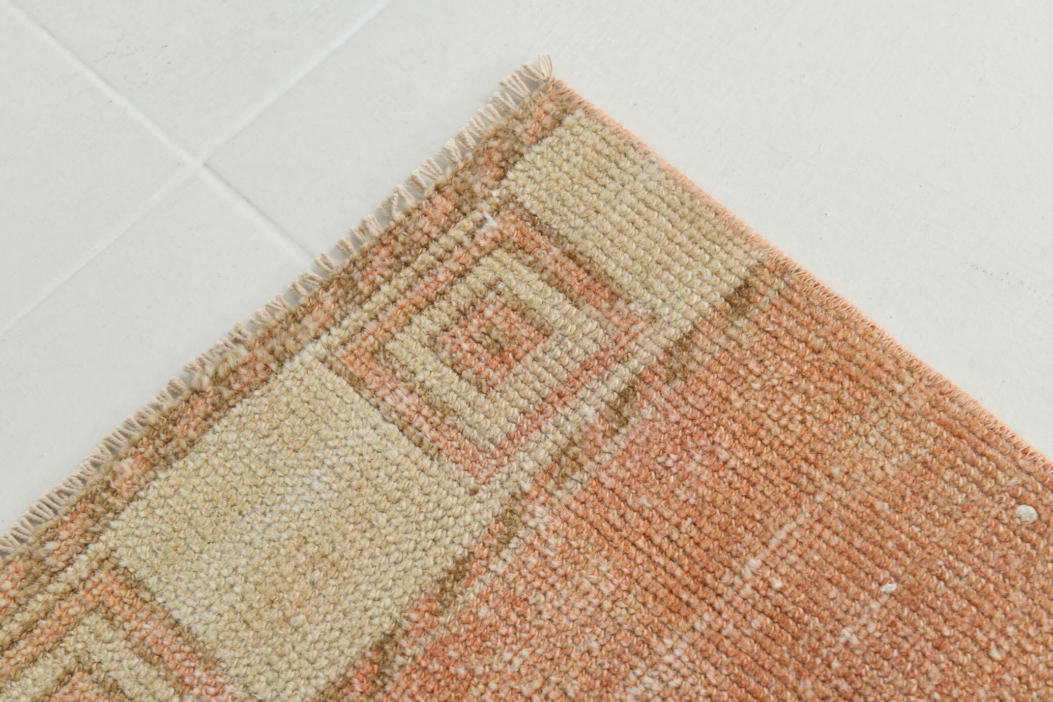 Vintage Runner Rug, 3x13 Long Faded Rug, Runner Rug, 84x398Cm