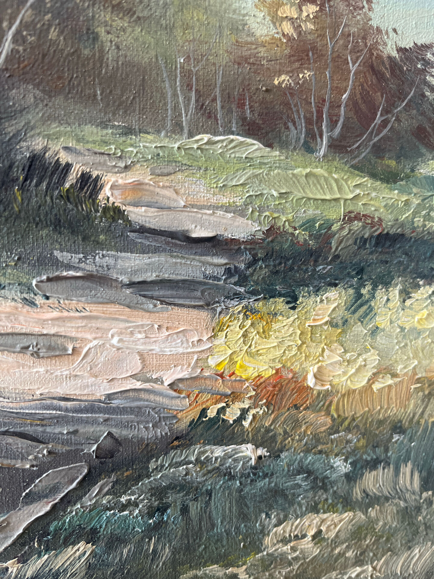 Landscape painting of the countryside