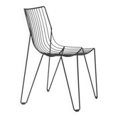Stackable metal chair for outdoor and indoor use