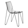 Stackable metal chair for outdoor and indoor use