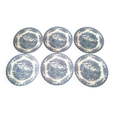 6 Churchill English porcelain dinner plates "Georgian Collection"