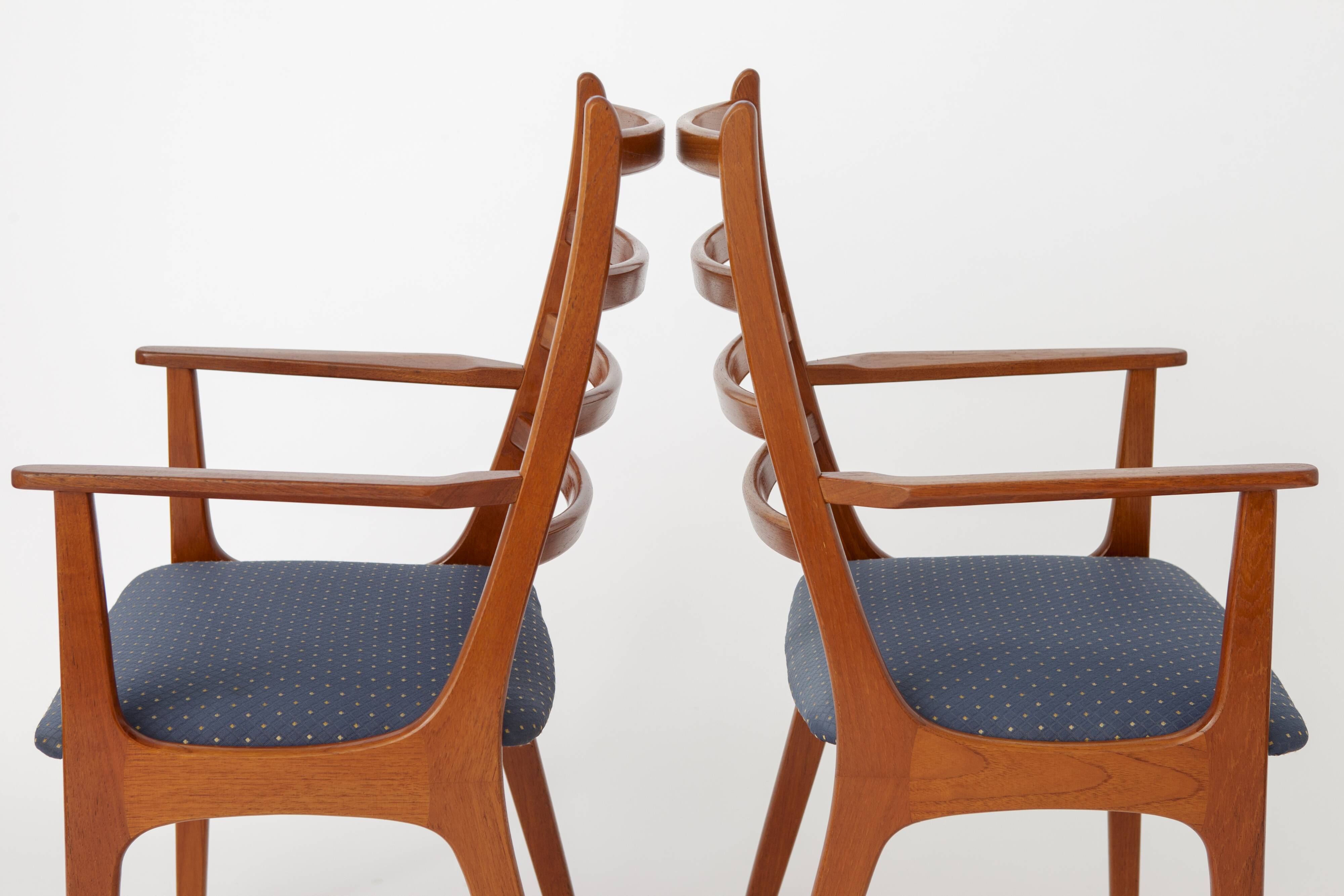 2 chaises à repas en teck années 1960 par KS Mobler, Danemark
