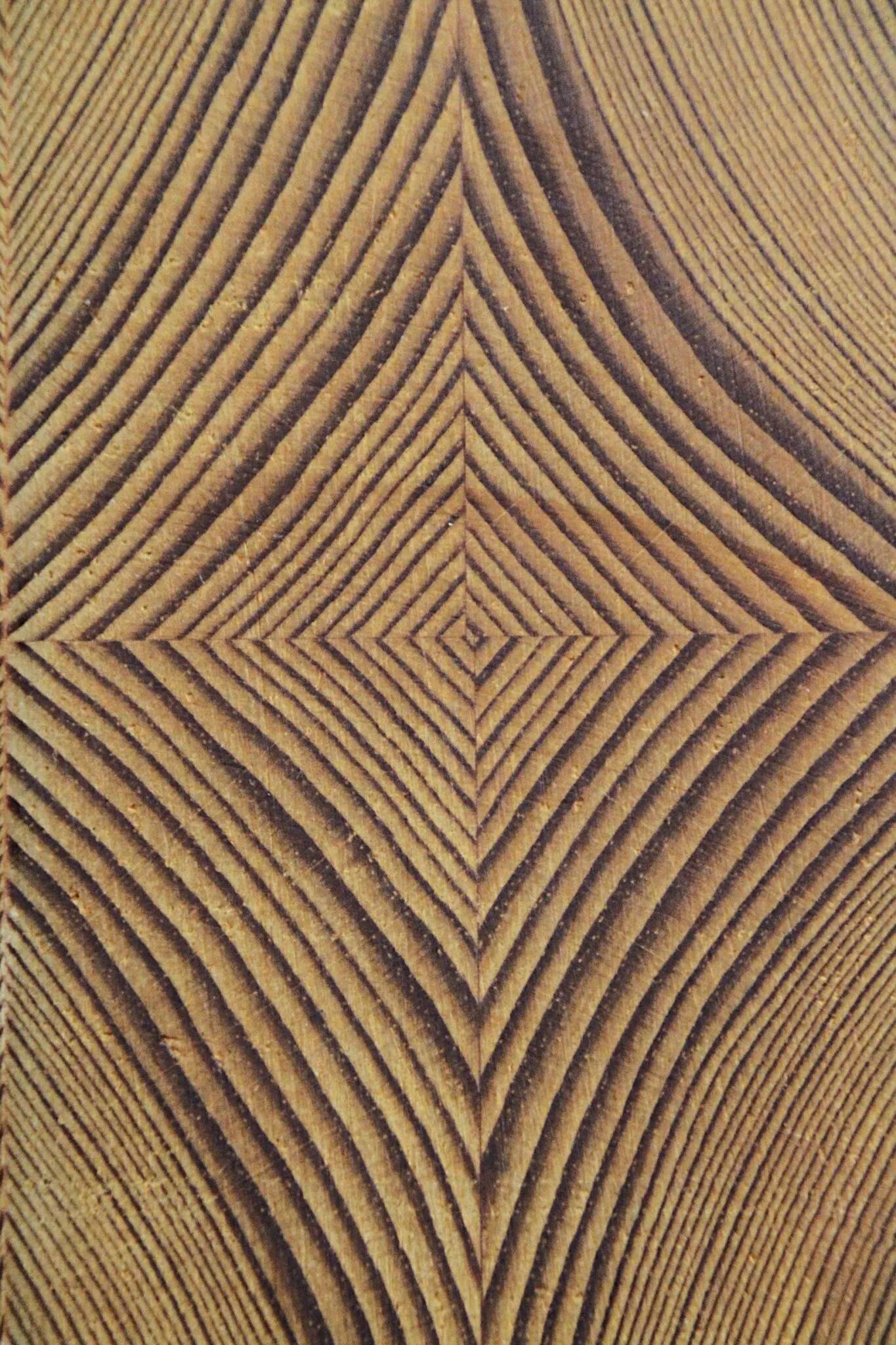 Hexagonal Pine Pendant Lamp – Sweden, 1970s