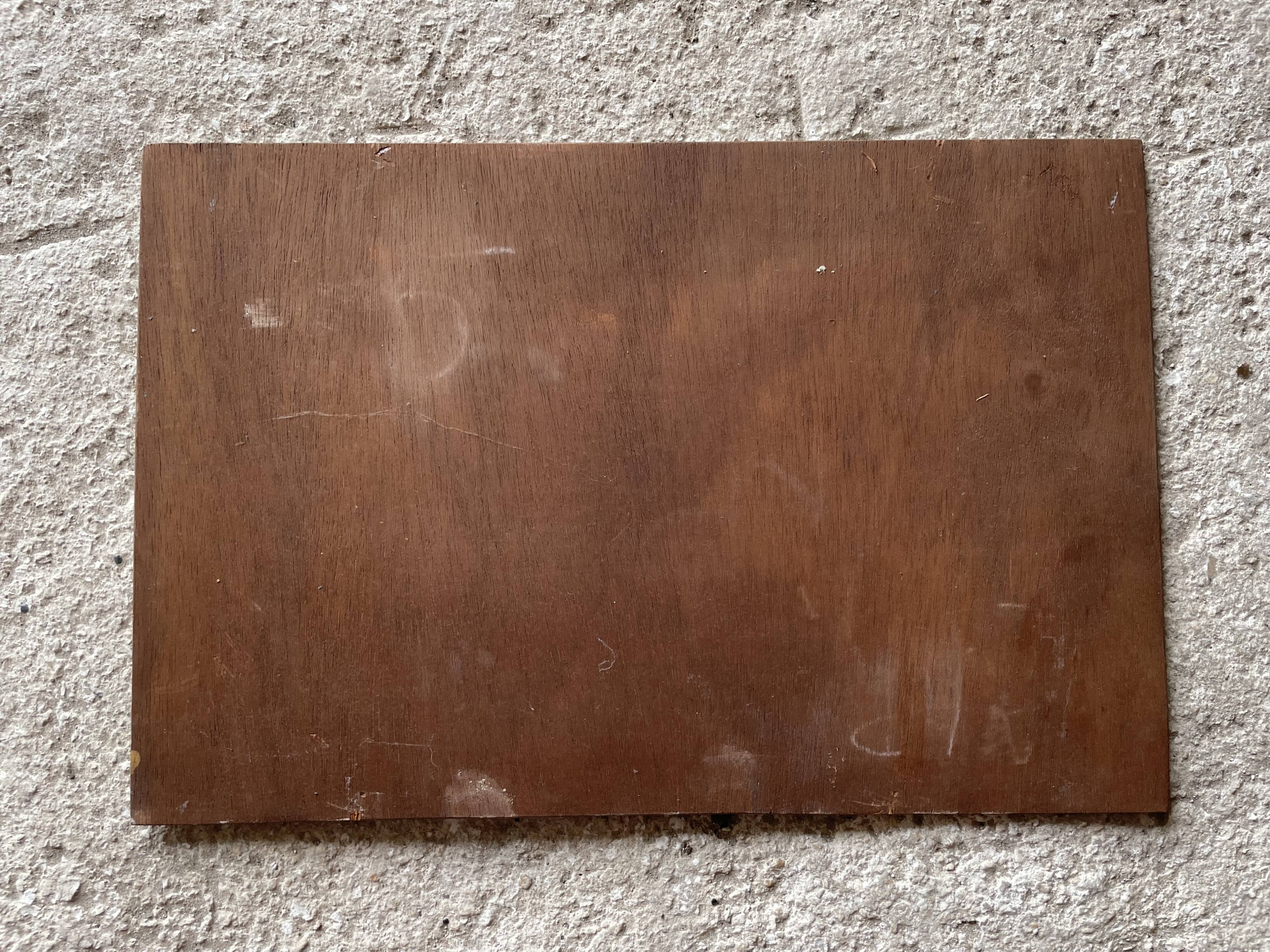 Old oil on panel signed Longol