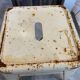 Authentic pair of Xavier Pauchard industrial Tolix metal stools 50