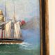 Old Oil Painting Wood Panel Great Eastern by Brunel Marine