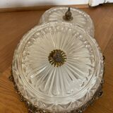 Pair of Italian ceiling lights, 50s-60s