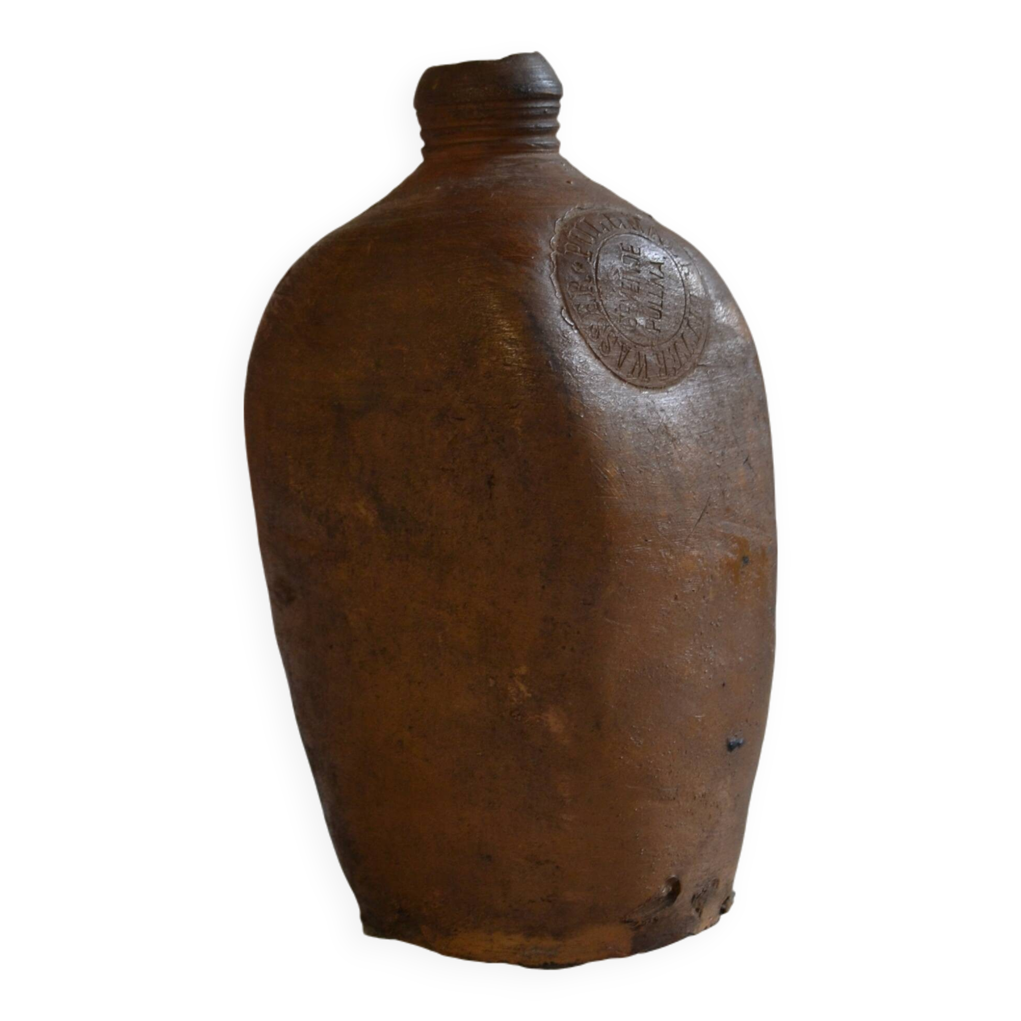 old stoneware bottle "Pullnaer Bitter Wasser" Germany circa 1850
