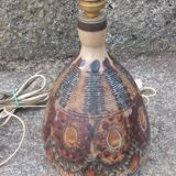 Set of 2 stoneware lamps by Jean Claude Courjault La Cerisaie.