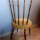 Vintage chair in turned wood and gold velvet, 1960