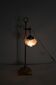 Tulip lamp in glass and bronze, adjustable, art deco 1920