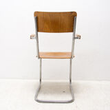 Modernist B43F tubular desk chair by Mart Stam, 1950s